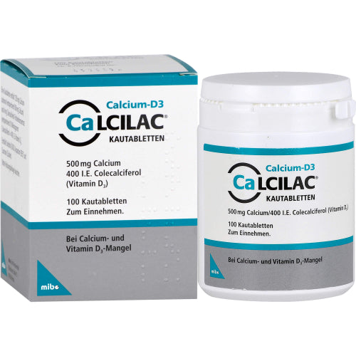 Calcilac Kautabletten 500mg/400IE (100 Stk.)