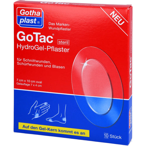 Gotac Hydrogelpflaster 7X10cm STERIL (10 Stk.)