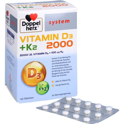 Doppelherz VIT D3 2000+K2S (120 St.)