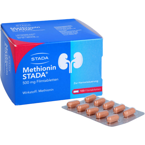 Methionin Stada 500 mg filmovertrukne tabletter (100 stk.ück)