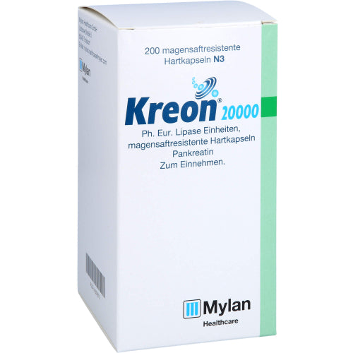 Kreon 20000 Ph.Eur.Lipase Enhed Mave Res.Hårde Kapsler (200 stk.ück)