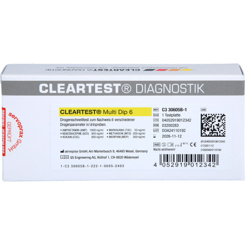 Drogentest Multi DIP 6 AMP (1 Stk.)