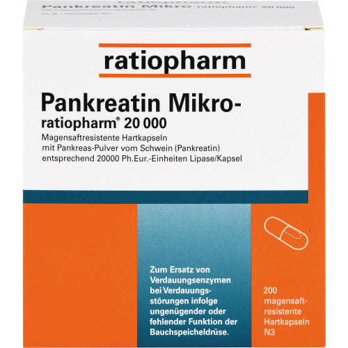 Pankreatin Mikro-Ratiopharm 20000 (200 stk.ück)