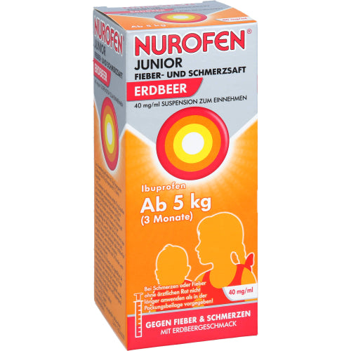 Nurofen JUN F+S Jordbær 40 mg (150 ml)