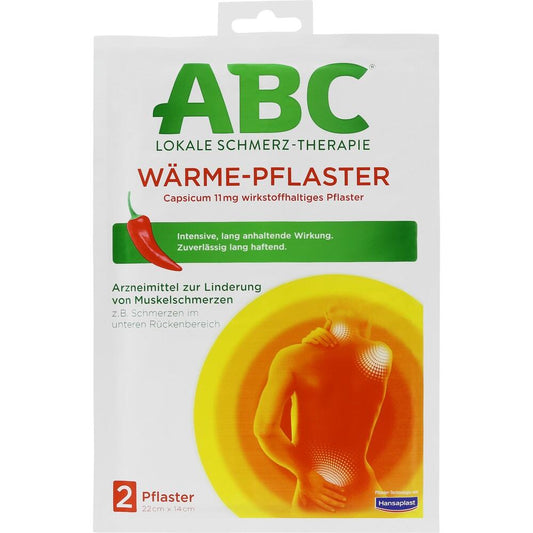 Abc varmeplaster Capsicum Hansaplast Med 22x14 (2 stk.ück)