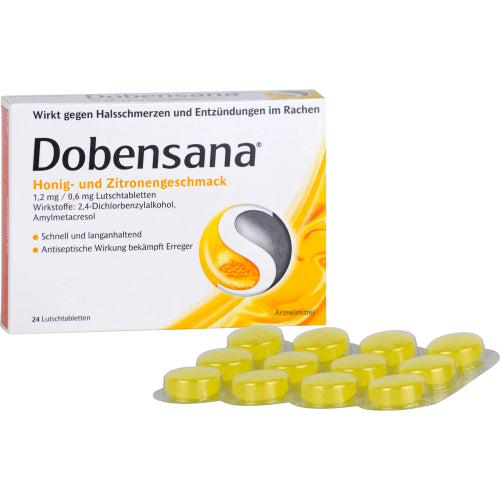 Dobensana Honning+Citron 1.2mg (24 stk.)