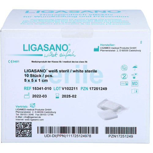 Ligasano Weiß S 5X5X1cm (10 Stk.)