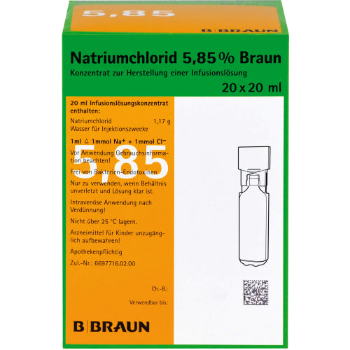 Natriumklorid 5,85% MPC 20 (20X20 ml)