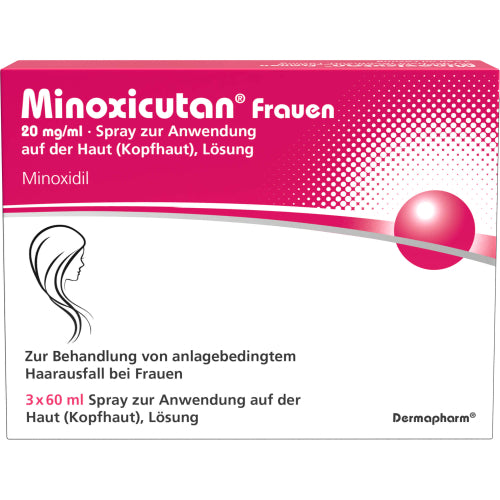 Minoxicutan Frauen 20mg/ml (3X60 ml)