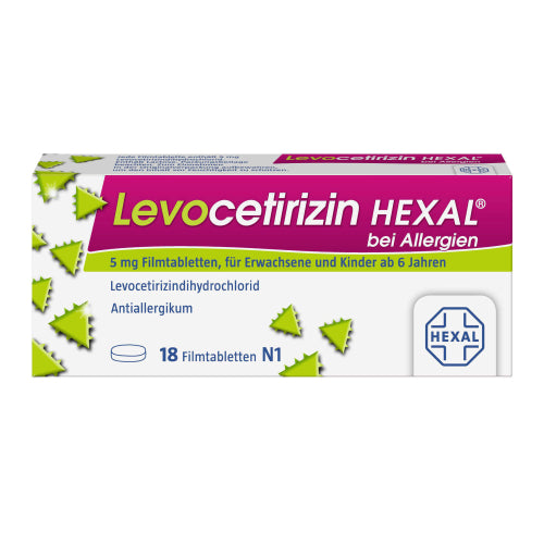 Levocetirizin HEX Allerg 5 (18 stk.)