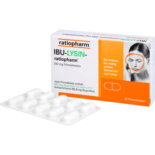 IBU Lysin Ratiopharm 293 mg (20 stk.)