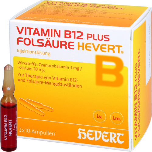 Vitamin B12 Folsäure Hevert (2X10X2 ml)
