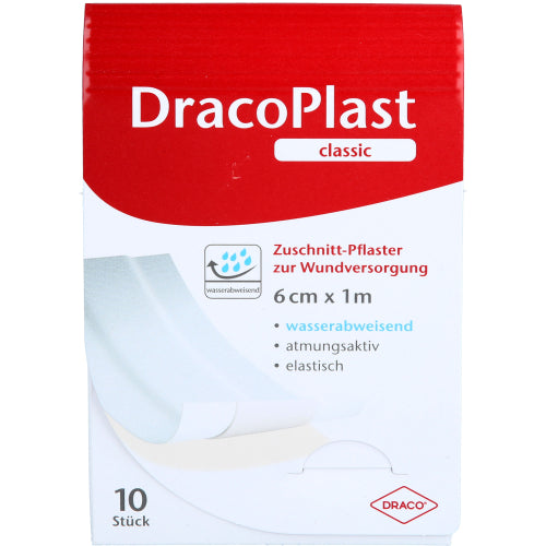 Dracoplast Clas 6cmX1M HVID (1 stk.)