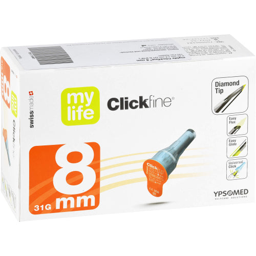 Mylife Clickfine 8 mm kanyler (100 stk.ück)