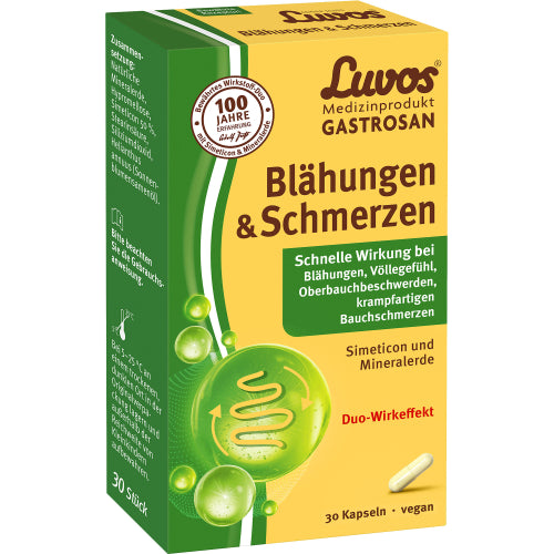 Luvos Gastrosan oppustethed og smerter (30 stk.ück)
