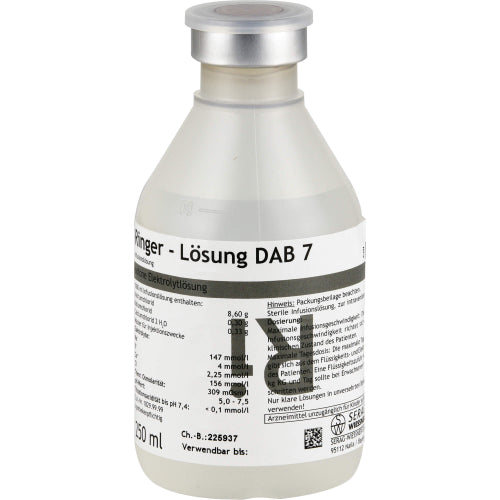 Ringerløsning DAB 7 Plast (10X250 ml)