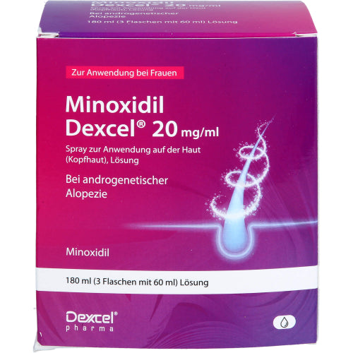 Minoxidil Dexcel 20 mg/ml (3x60 ml)