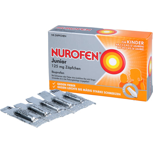 Nurofen Junior 125 mg Stikpiller (10 stk.)