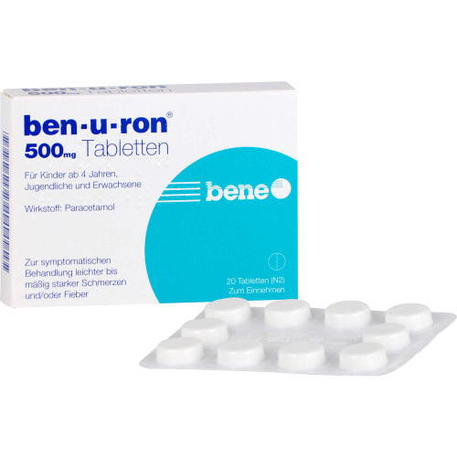 BEN-U-RON 500mg tabletter (20 stk.)