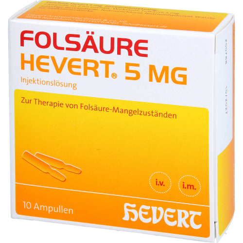 Folsäure Hevert 5mg (10X2 ml)