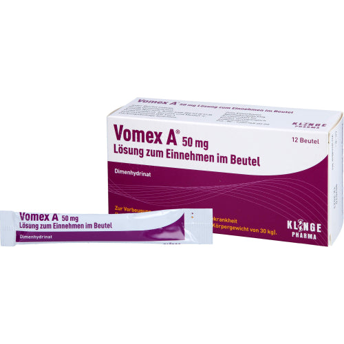 Vomex A 50 mg posel (12 stk.)