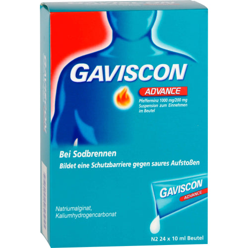 Gaviscon Advance Pebermyntesmak (24X10 ml)