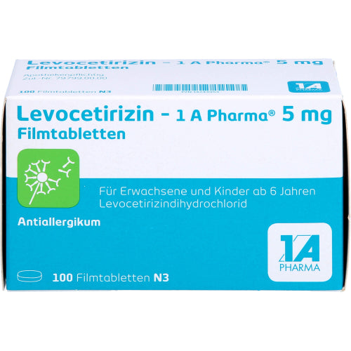 Levocetirizin 1A 5mg FTA (100 stk.)