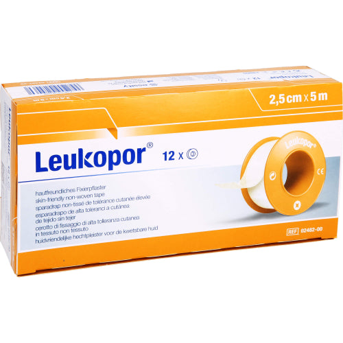 Leukopor 5MX2.5cm (12 stk.)