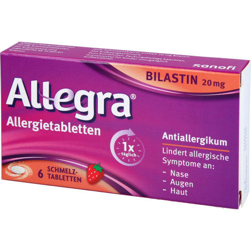 Allegra Allergisk smeltning 20 mg (6 stk.)