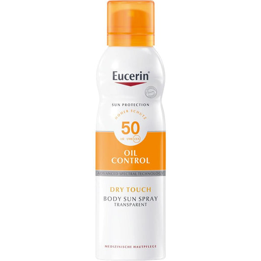 Eucerin Sol olie C. Body Tansp. Aerosol Lsf50 (200 ml)