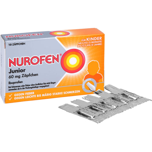Nurofen Junior 60mg Stikpiller (10 stk.)