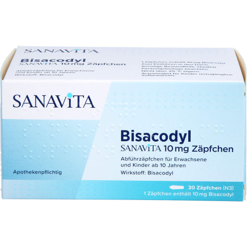 Bisacodyl Sanavita 10 mg Zäpfchen (30 St.)