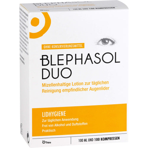Blephasol Duo 100 ml + 100 Reinigungspads (1 Packung)