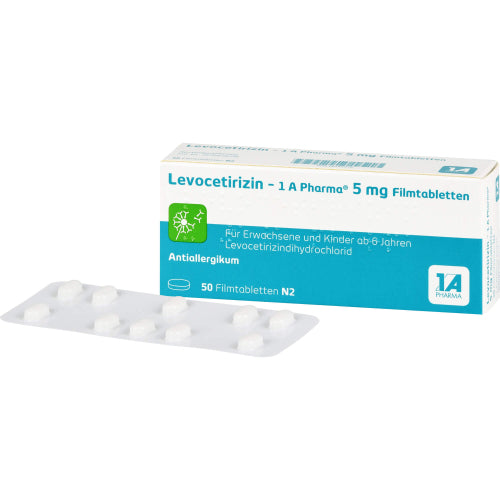 Levocetirizin 1A 5mg FTA (50 stk.)