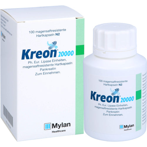 Kreon 20000 Ph.Eur.Lipase Einheiten magensaftresistente Hartkapseln (100 St.Packung)