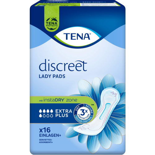 Tena Lady Discreet Extra Plus Inkontinenzeinlagen. (6X16 Stück)