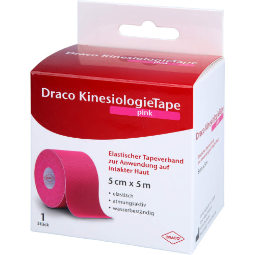 Draco Kinesio Tape Pink5X5 (1 stk.)