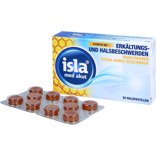 Isla MED Akut Citrus-Honning (20 stk.)