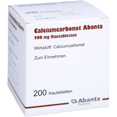 Calciumcarbonat Abanta 500 mg Kautabletten (200 Stück)