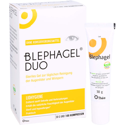 Blephagel Duo 30g + Pads (1 Packung)