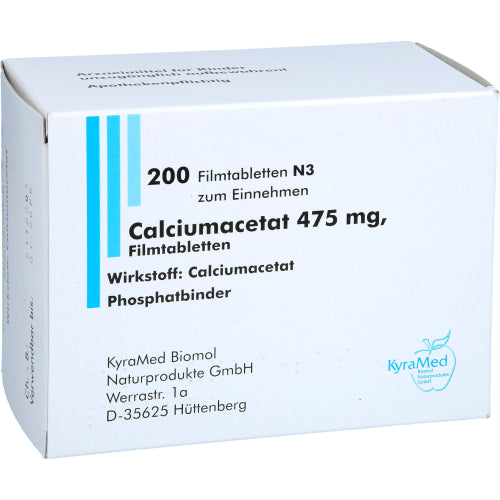 Calciumacetat 475mg (200 stk.)