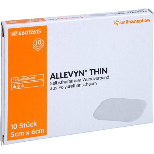 Allevyn Thin 5X6cm Wundforbinding (10 stk.)
