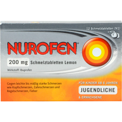 Nurofen 200 mg smeltetabletter Lemo (12 stk.)