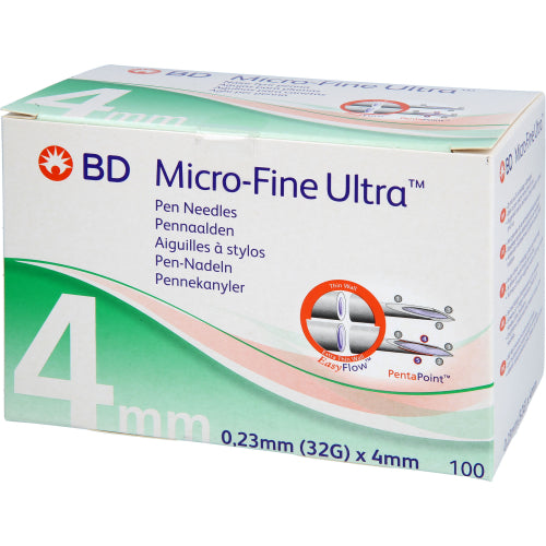 Bd Micro-Fine Ultra Pen-Nåle 0,23x4mm (100 stk.ück)