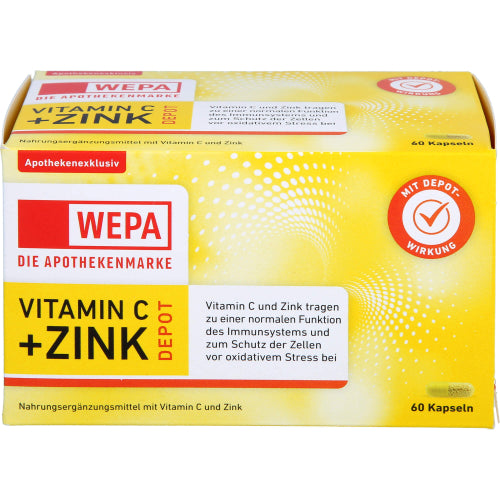 Wepa Vitamin C+Zink Kapseln (60 Stk.)