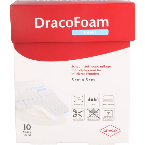 Dracofoam Infekt Schaum 5X5 (10 Stk.)