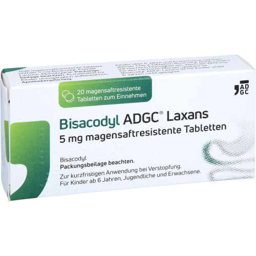 Bisacodyl Adgc Laxans 5 Mg Magensaftresistente Tabl. (20 St.)
