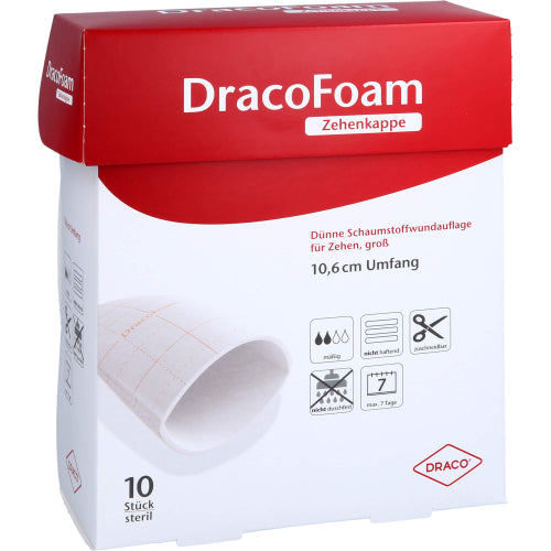 Dracofoam Zehenkappe Größe Groß (10 Stk.)