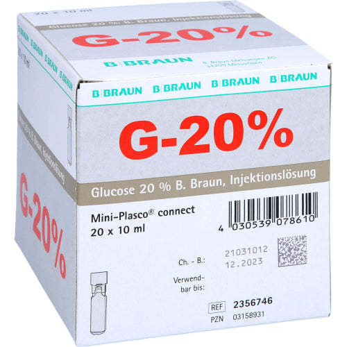 Glukose 20% Braun Minip CO (20X10 ml)
