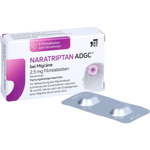 Naratriptan Adgc 2.5mg MGR (2 stk.)
